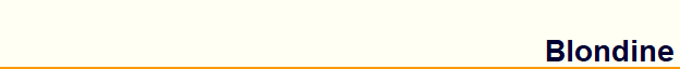 Blondine