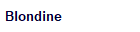 Blondine