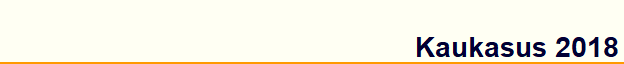 Kaukasus 2018